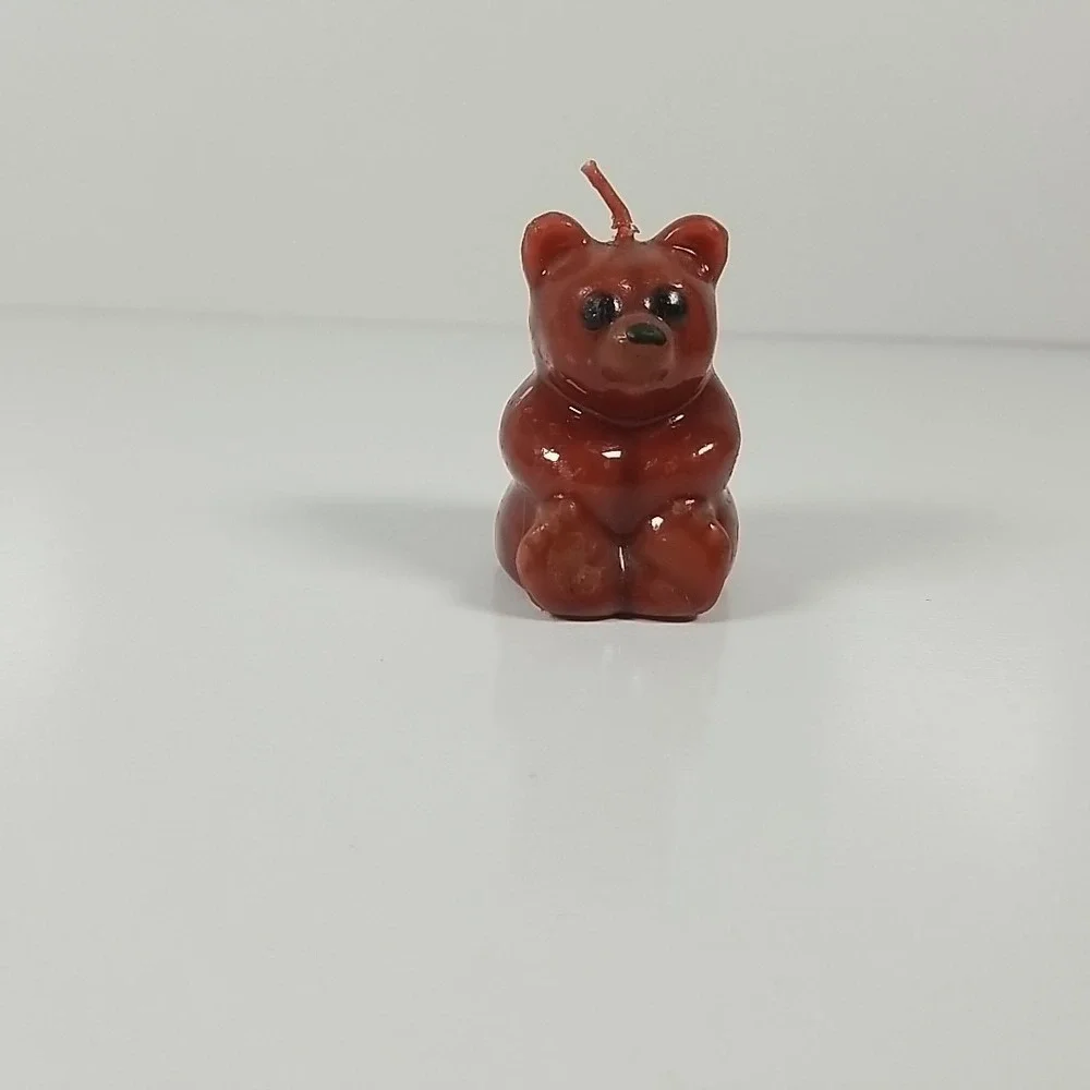 Beautiful Vintage Virgin Teddy Bear Unused Wax Candle Figurine 2